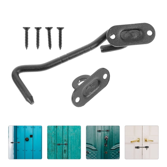 LEORX cabin hooks and eye latch Stainless Steel for Family Use Simple Design 2 Sets
