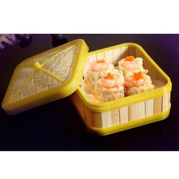 LEORX 2pcs Bamboo Steamer Basket,Dumpling Steamer For Cooking,Bamboo Steamer Basket With Lid,Food Steamer For Cooking Vegetables, Dim Sum, Bao Buns,Multi-Use Traditional Dumpling Steamer