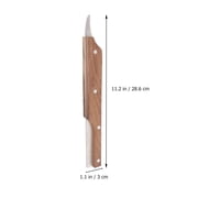 LEORX 2pcs Coconut Tool Set Stainless Steel Coconut Opener With Wooden Handle For Quick Meat Removal Kitchen