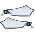 thumbnail image 1 of LEORX 2pcs Cycling Mirror Aluminum Alloy Scratch Resistant Round Black Mirrors for Electric Bike Use, 1 of 1