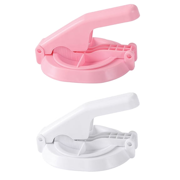 LEORX 2pcs Dough Wrapper Making Tool Round Plastic Mold for Friends Cooking