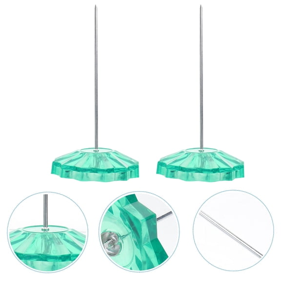 LEORX 2pcs Receipt Holder Spike Memo Storage For Office Check Invoice Clip For Notes Bills Memos Desk Accessory
