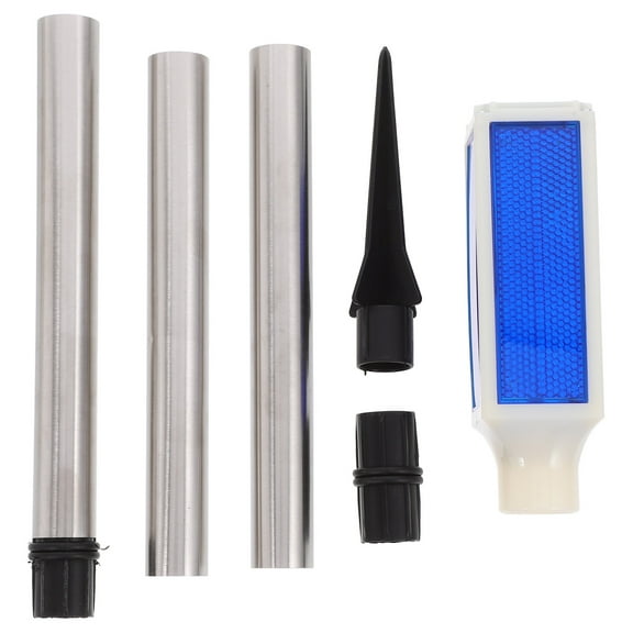 LEORX 2pcs Solar Driveway Marker Lights Reflective Lane Markers for Outdoor Pathway and Walkway Safety