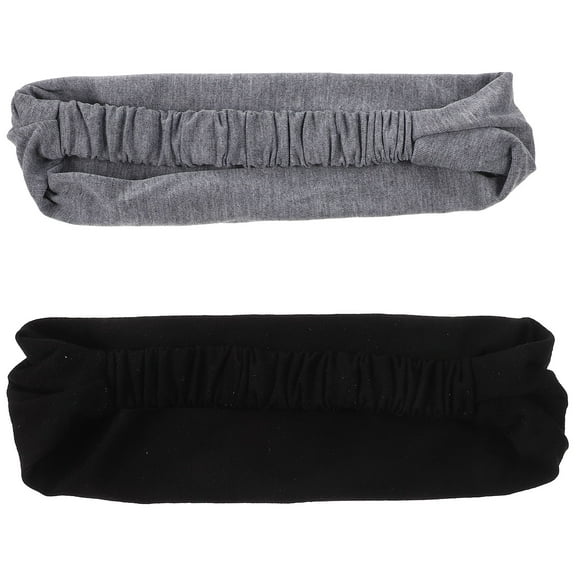 LEORX 2pcs Stretchy Face Washing Hairband Soft Cotton Spa Headband For Women For Makeup Teeth Brushing And Bathing