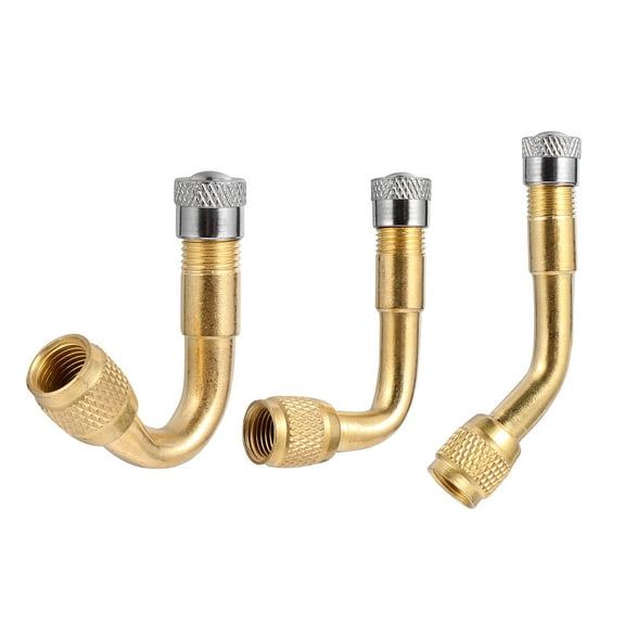 LEORX 3Pcs Copper Tyre Adaptor Extension Stem for Car Motorbike Valve Inflation