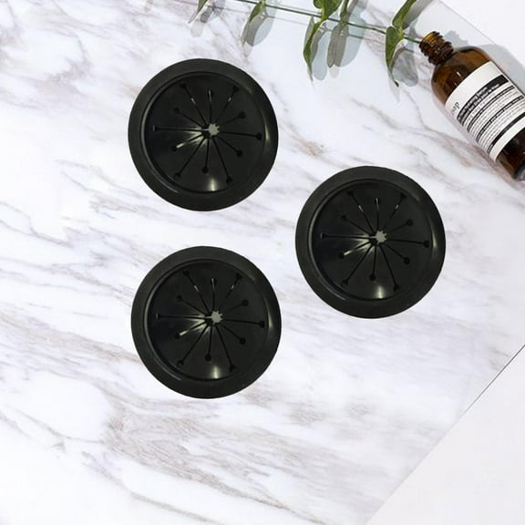 LEORX 3 Pcs Waste Processor Garbage Disposal Replacement Seal Rings Sealer Black 8X8X1.3cm