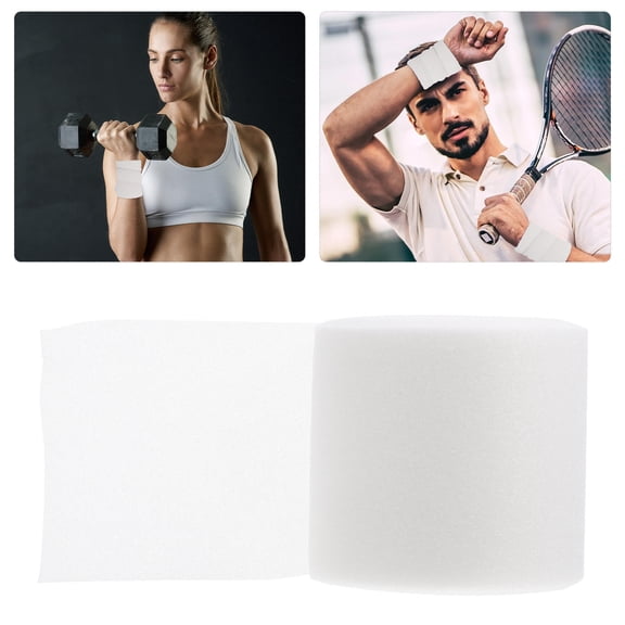 LEORX Foam Sports Tape White for Shock-Absorption and Comfort in Physically Demanding Sports