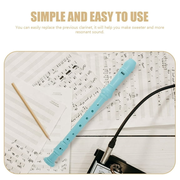 LEORX 3 Sets Beginner Flute Instrument Durable White for Musical Learning