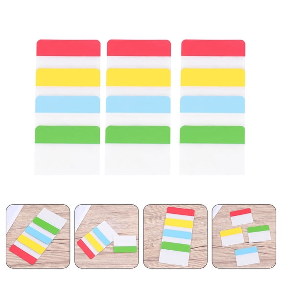 LEORX 3 Sets Of Colorful Sticky Index Tabs And Page Markers - 560 Pcs Highlighter Strips For Annotation, Bookmarking, And Organizing School Supplies
