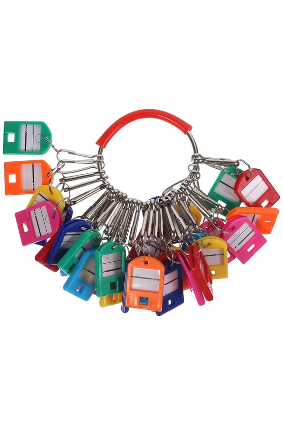 30 Key Chain Identification Tags Portable Key Organizer Assorted Color For Friends And Individuals