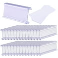 thumbnail image 1 of LEORX 30 Sets Wire Shelf Labels for Wood Shelves Holder Transparent PVC Display, 1 of 6