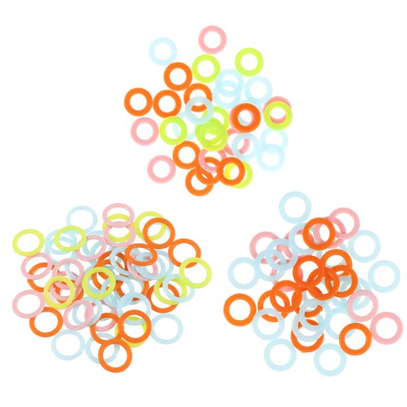 LEORX 300 Pcs Knitting Counter Ring Accessories Circle Crocheting