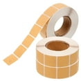 thumbnail image 1 of LEORX 3000 Pieces Blank Paper Stickers Square Light Brown for Target Board Repair and Protection, 1 of 8