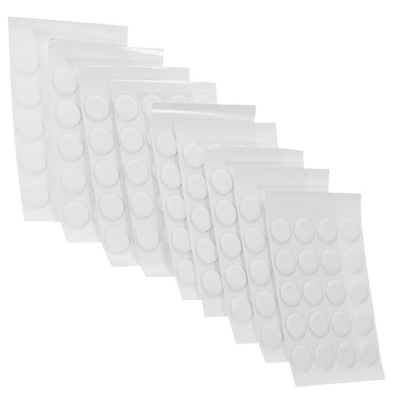 LEORX 300Pcs Clear Double Sided Dot Stickers Removable Adhesive for Wood Metal Glass