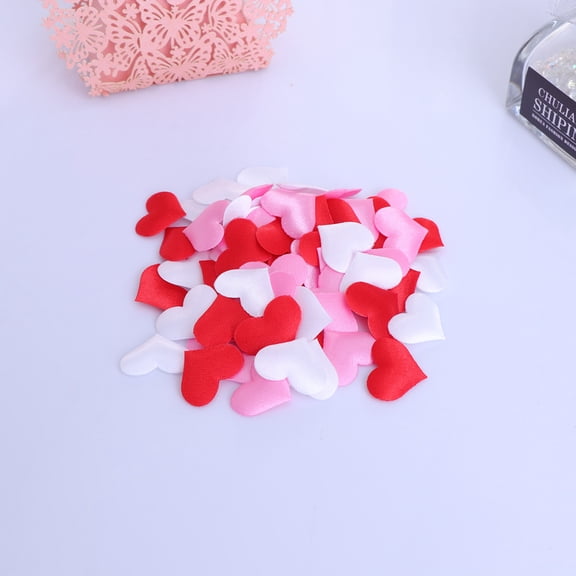 LEORX 300pcs Heart Shaped Decoration Sponge Heart Party Supplies for Couples Celebration
