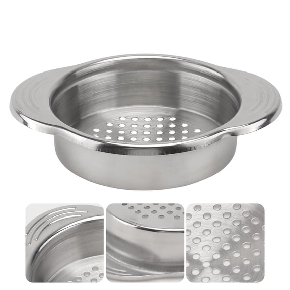 LEORX  304 Stainless Drain Basket Can Strainer Tuna Liquid Food Extractor