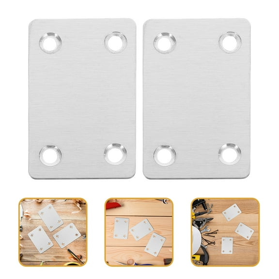 LEORX Heavy Duty Shelf Bracket Flat Brackets Stainless Steel 30Pcs