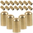 thumbnail image 1 of LEORX 30Pcs Golden Metal Round Head Diy Projects Jewelry Findings Cord Ends Caps, 1 of 8