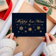 LEORX 30Pcs Happy New Year Postcards Assorted Color Greetings Cards for Holiday Celebrations