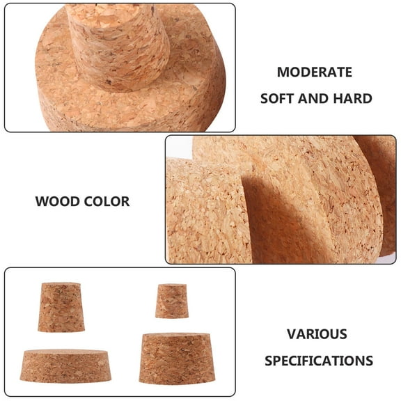 LEORX 30Pcs Reusable Wine Bottle Stoppers Tapered Cork Plugs For Home And Restaurant Use