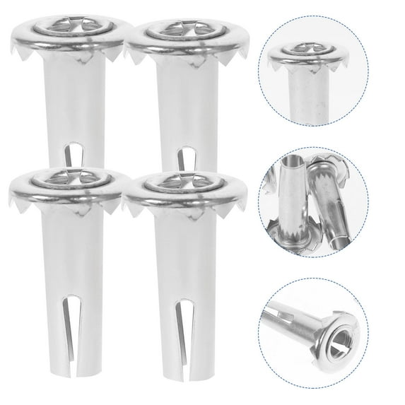 LEORX 30pcs Caster Socket Stem Inserts Silver Professional Design for ...
