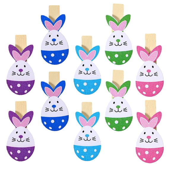 LEORX 30pcs Fixing Clamps Wood clips for Display Photos Random Color for Birthdays