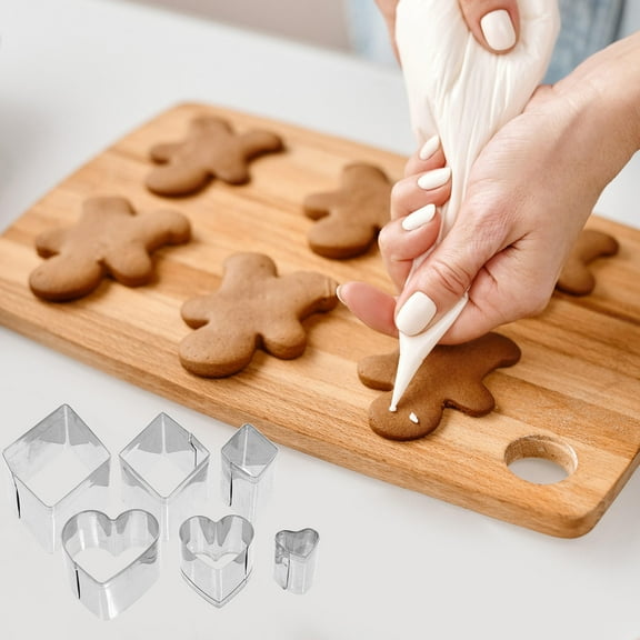 LEORX Stainless Steel Biscuit Cutters, Easy to Use and Clean, 33Pcs
