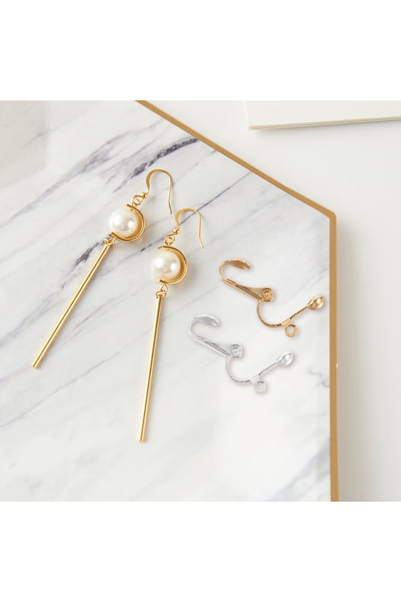 36Pcs Clip On Earring Diy Metal Accessories for Crafting Earrings