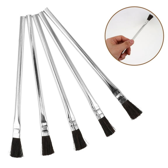 LEORX 36Pcs Cylindrical Iron Glue Applicator Brush for Leather Projects Diy Design 6.0x0.6x0.2in