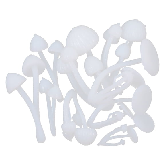 LEORX 3D Handicraft Molds Crystal DIY Filling Models Plastic White 1 Set Mushroom Shape Creation Home Activity