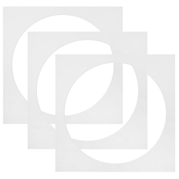 LEORX 3Pack Square Photo Frame Backing White Paper for DIY Projects Moms and Friends