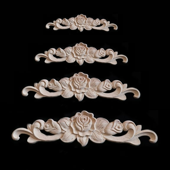 LEORX Decorative Wood Corner Pieces Wood Decorative 3Set