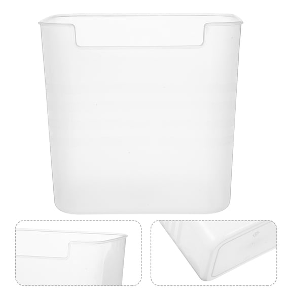 LEORX 3Pcs Containers For Organizing Refrigerator Side Door Organizer Pp Material Square Shape