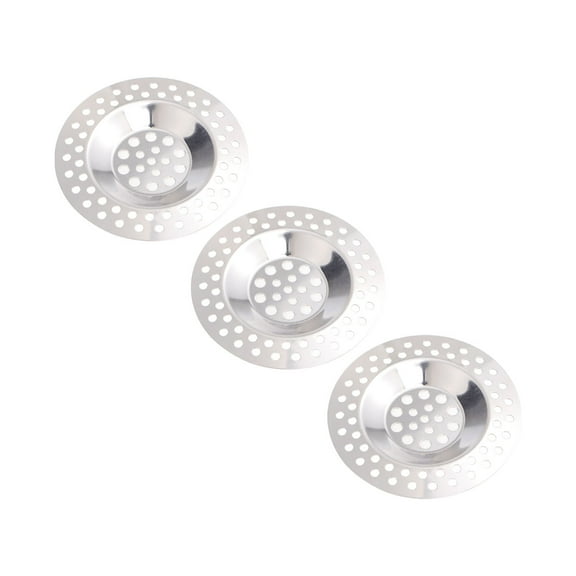 LEORX 3Pcs Drain Cover for Kitchen Sink Silver Anti-clogging Kitchen Sink Catcher