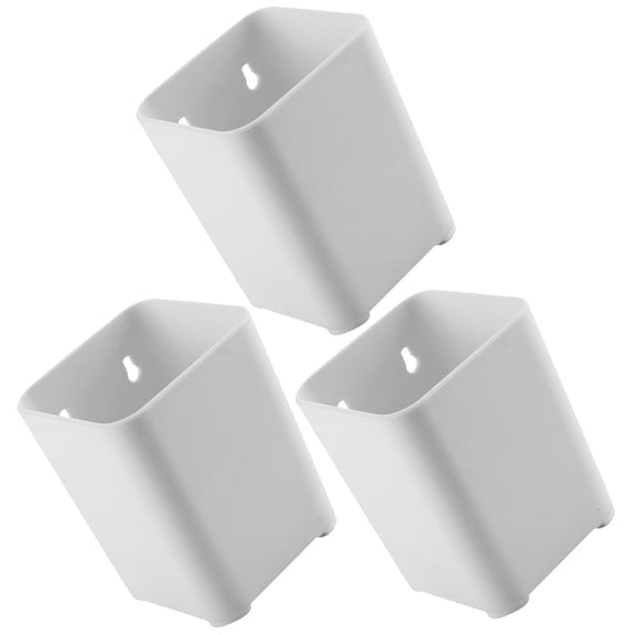 LEORX 3Pcs Pencil Organizer Wall Mount Organizer Simple Design for Home 4.24x3.34x3.34in