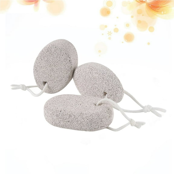 LEORX Natural Pumice Stone Remover Light Grey 3PCS
