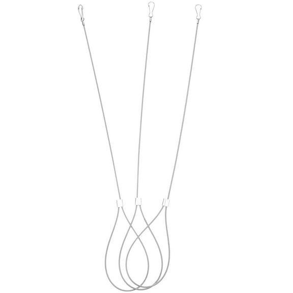 LEORX Stainless Steel Anti-Fall Rope Gate Latch Cable Pull for Home Doors Practical Design 3Pcs