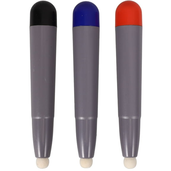 LEORX 3Pcs Touch Screen Stylus Pen in Red Blue Black Colors for Electronic Whiteboards and Multimedia Classrooms