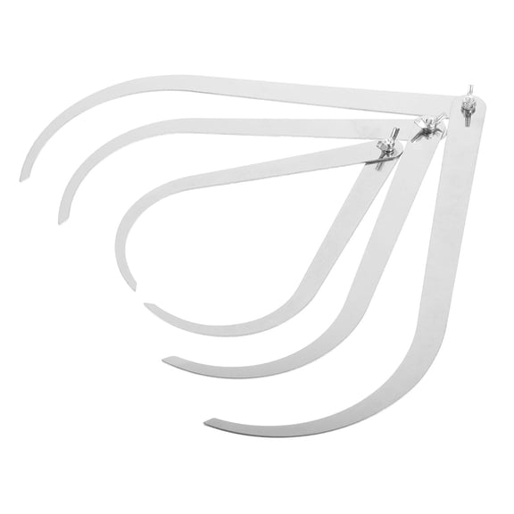 LEORX 3Pcs Metal Outside Caliper with Polished for Sculpting and Carving