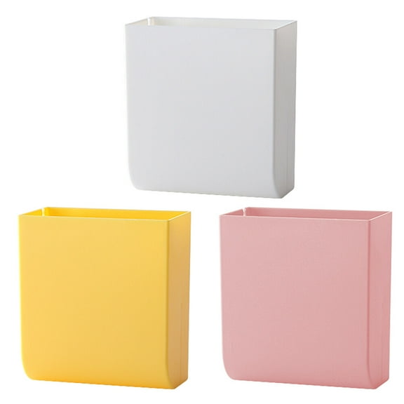 LEORX 3Set Wall Storage Box Plastic Sundries Organizer Charging Convenience Home Organization