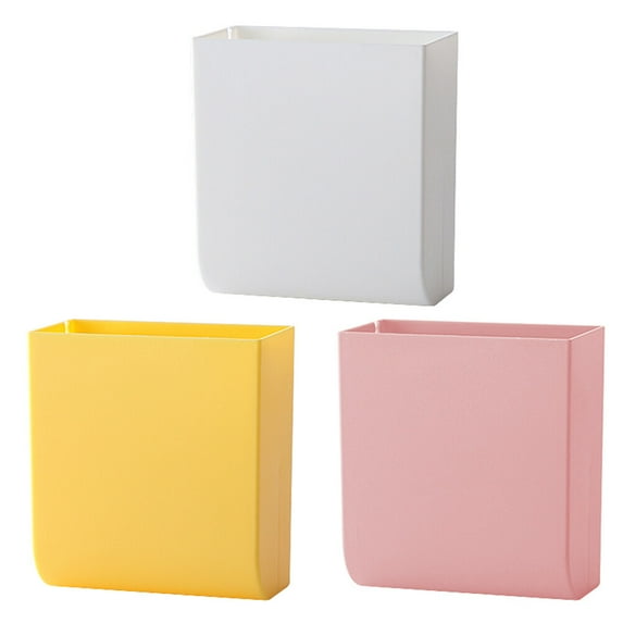 LEORX 3Set Wall Storage Box Plastic Sundries Organizer Charging Convenience Home Organization
