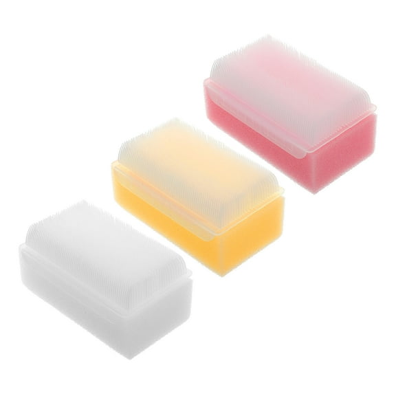 LEORX 3pcs Baby Bath Sponges Sponge for Bath Time and Sensory Development