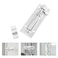 thumbnail image 1 of LEORX 3Pcs Stainless Steel Door Safety Latches Simple Design Easy Install Home Use Silver, 1 of 7