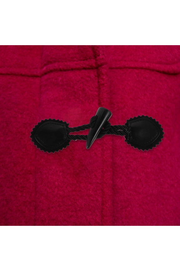 4Pairs Black Resin Horn Toggle Button Coat Accessories for Secure Closure and Elegant Decoration