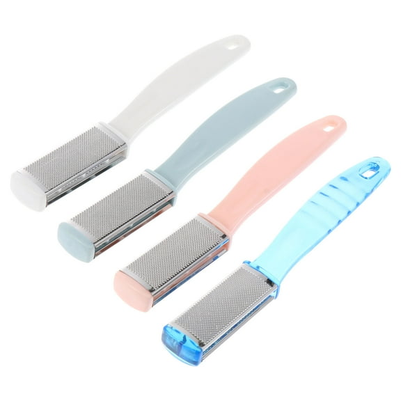 LEORX Double Sided Foot Scrubber Remover Plastic 4Pcs