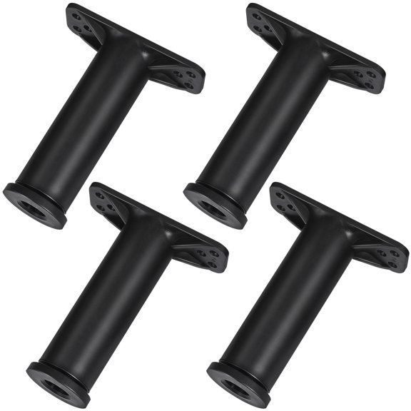 LEORX 4 Pcs Removable Bed Support Frame Bed Frame Legs 13.00X10.50X4.00CM Black