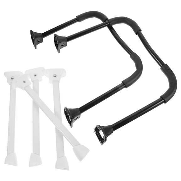 LEORX 4 x Vertical Table Legs U Shape Table Leg Hardware White Support DIY