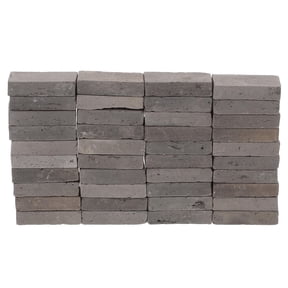 LEORX 40Pcs Miniature Bricks Dark Grey Rectangular for Landscaping and Terrarium Decoration 1.1x0.5x0.2in