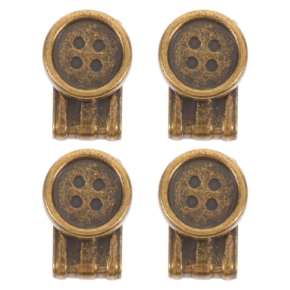 LEORX 4PCS Adjustable Movable Buttons for Pants Suspenders Bronze Iron