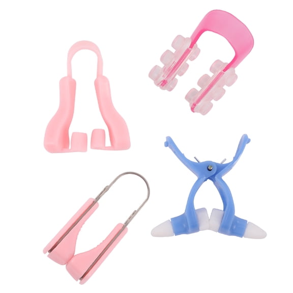 LEORX 4PCS Nose Lifting Shaping Clip Silicone Nose Bridge Straightener for Beauty Tools Daily Use